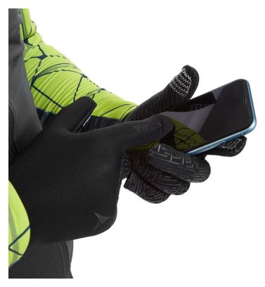 Altura Thermostretch Guantes Largos Antiviento Unisex Negro