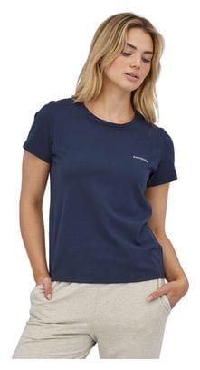 Patagonia Women's P-6 Mission Organic Blue T-Shirt