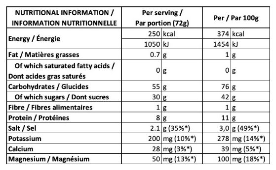 Boisson énergétique Näak Ultra Energy Bouillon salé - 720g