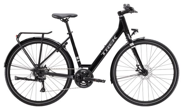 Vélo de Ville Trek Verve 1 Equipped Lowstep Shimano Tourney/Acera 2x8V 700mm Noir 2025