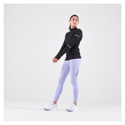 Maglia a maniche lunghe Kiprun Warm Light Donna Nero