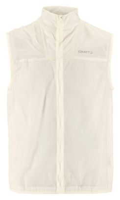Chaleco cortavientos Craft Hypervent blanco para hombre