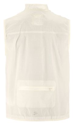 Chaleco cortavientos Craft Hypervent blanco para hombre