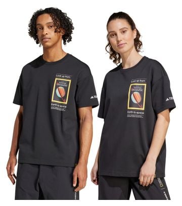 Camiseta de manga corta adidas Terrex National Geographic Negra Unisex