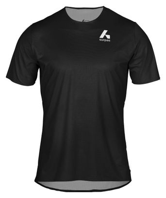 Maglia a maniche corte Surpas Stride nera da uomo