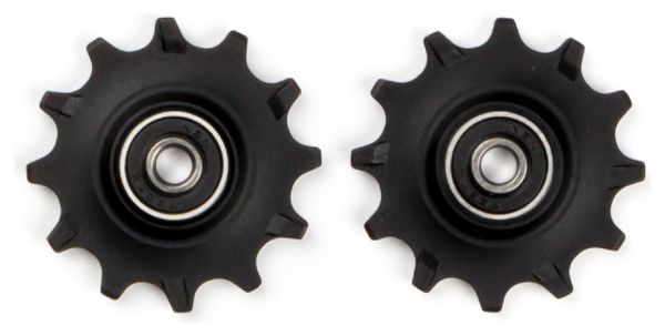 Elvedes Pair of Jockey Wheels 2 x 12 Narrow Wide Bearings