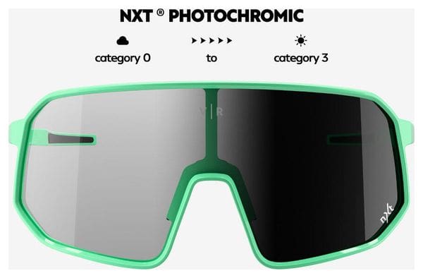 Van Rysel Roadr Perf 900 Photochromic NXT Fluorescerende Groene Bril