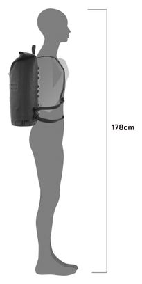 Ortlieb Commuter Daypack Urban 27L Backpack Pepper Grey