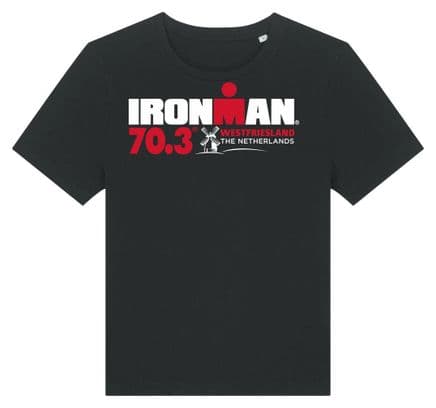 Ironman 70,3 Westfriesland Schwarz Damen Kurzarm T-Shirt