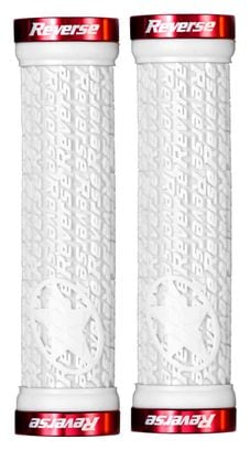 REVERSE Pair of Grips STAMP White Red