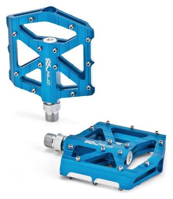 Pares de pedales planos XLC PD-M12 Azul