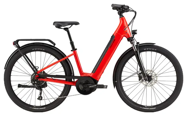 Cannondale Adventure Neo 3 EQ 650b Shimano 9V 400Wh Electric City Bike Rally Red