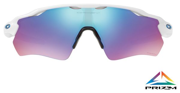 Occhiali OAKLEY Radar EV Path Polished Bianchi/Prizm Snow Sapphire Iridium Rif: OO9208-4738