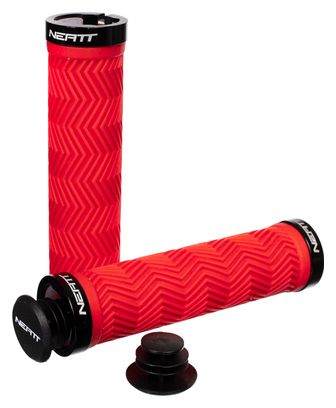 Paire de Grips Neatt Lock On Wave Rouge