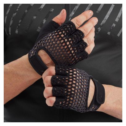 Altura Unisex Crochet Short Gloves Black