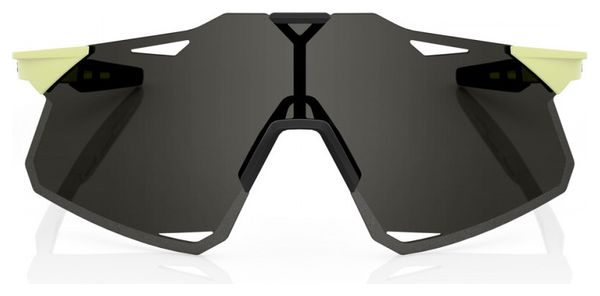 100% Hypercraft Soft Tact Yellow Sunglasses - Smoked Lens