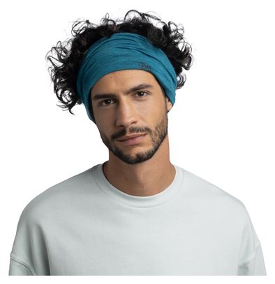 Buff Merino Lightweight Choker Blue