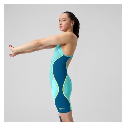 Traje de neopreno parcial con espalda abierta Fastskin Lzr Pure Valor 2.0 para mujer Azul