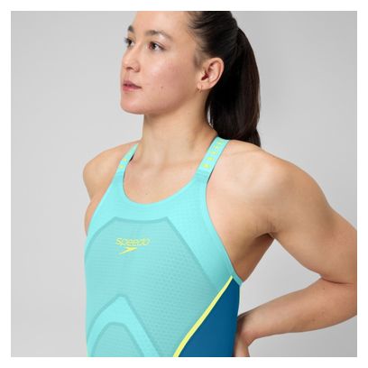 Traje de neopreno parcial con espalda abierta Fastskin Lzr Pure Valor 2.0 para mujer Azul
