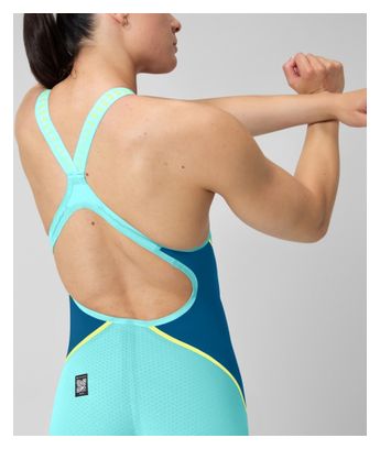Traje de neopreno parcial con espalda abierta Fastskin Lzr Pure Valor 2.0 para mujer Azul