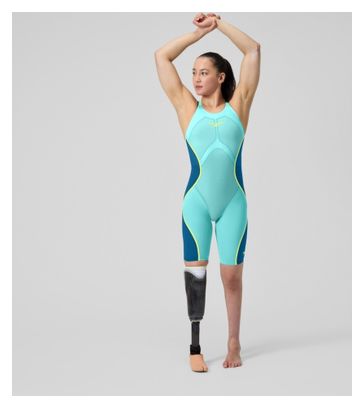 Traje de neopreno parcial con espalda abierta Fastskin Lzr Pure Valor 2.0 para mujer Azul