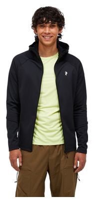Peak Performance Rider Essentials - Giacca con cappuccio in pile nero da uomo