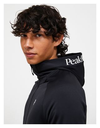 Peak Performance Rider Essentials - Giacca con cappuccio in pile nero da uomo