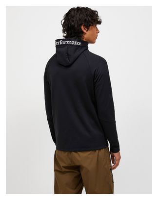 Peak Performance Rider Essentials - Giacca con cappuccio in pile nero da uomo