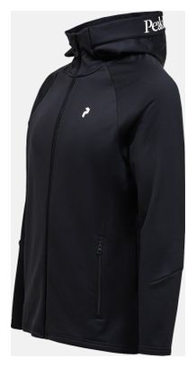 Peak Performance Rider Essentials - Giacca con cappuccio in pile nero da uomo
