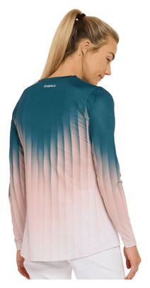 Maillot de manga larga Dharco Race Dusty Prism Blue/Pink de mujer