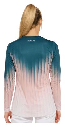 Maillot de manga larga Dharco Race Dusty Prism Blue/Pink de mujer