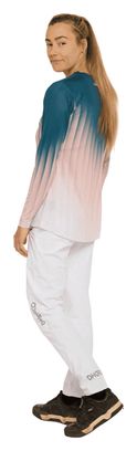 Maillot de manga larga Dharco Race Dusty Prism Blue/Pink de mujer