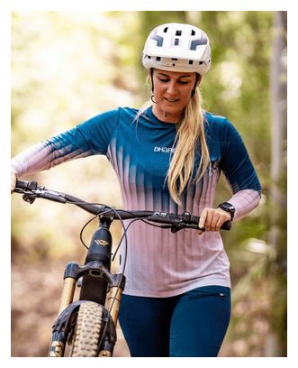 Maillot de manga larga Dharco Race Dusty Prism Blue/Pink de mujer
