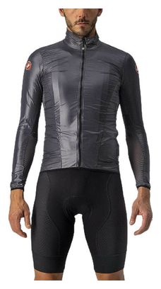 Castelli Aria Shell Windbreaker Jacket Dark Grey