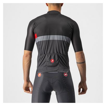 Castelli A Blocco Jersey Zwart / Grijs