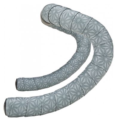 Supacaz Super Sticky Kush Gravel Bar Tape Gun Metal Grey met Bar Plugs