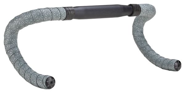 Supacaz Super Sticky Kush Gravel Bar Tape Gun Metal Grey met Bar Plugs