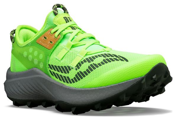 Chaussures de Trail Running Saucony Endorphin Rift Vert Gris