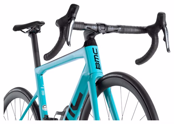 Vélo de Route BMC Teammachine SLR 01 Four Shimano Ultegra Di2 12V 700 mm Bleu Turquoise - Vélo d'Exposition