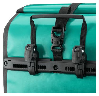 Pair of Ortlieb Back-Roller Free 40L Lagoon Blue Black Luggage Bags