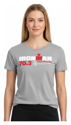 Ironman 70.3 Vrouwen Grijs Korte Mouw T-Shirt