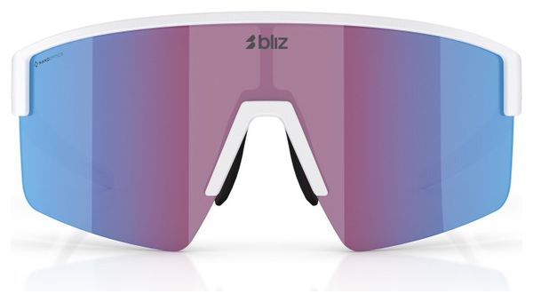 Bliz P004 Occhiali da vista unisex bianco opaco/blu specchiato