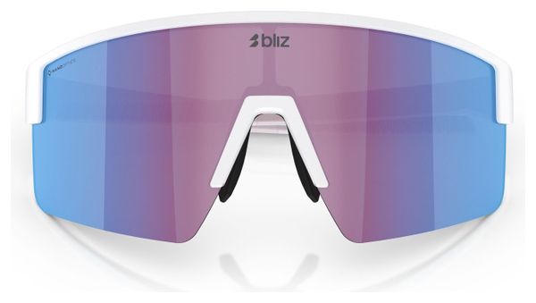 Bliz P004 Occhiali da vista unisex bianco opaco/blu specchiato