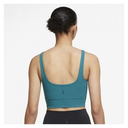 Nike Yoga Luxe Crop Tanktop Blau Damen
