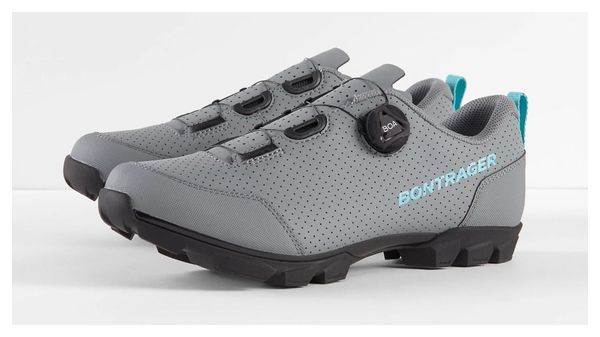 Scarpe MTB Bontrager Evoke Bright Silver / Miami Green