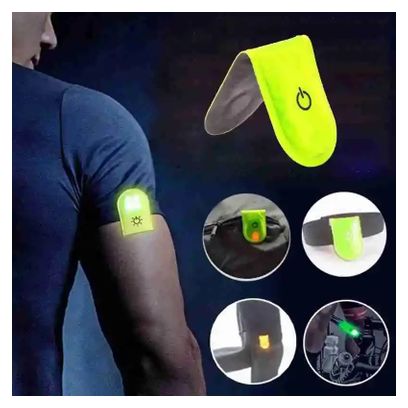 Clip lumineux LED réfléchissant magnétique - Sécurité running  marche et vélo