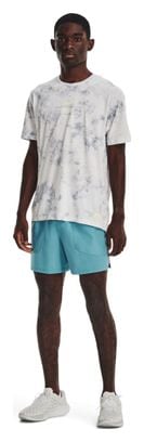 Maillot manches courtes Under Armour Run Anywhere Blanc Gris
