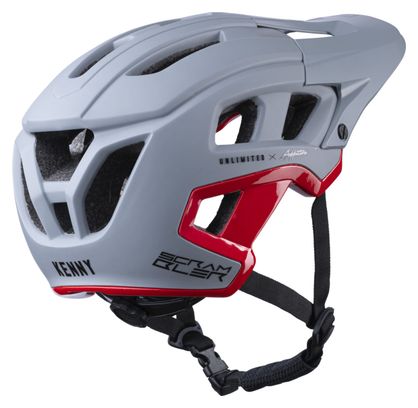 Kenny Scrambler Kid Helmet Grey / Red