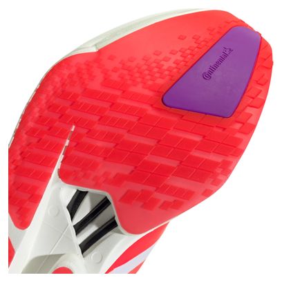 adidas Adizero Adios Pro 4 Laufschuhe für Herren, Weiß/Rot/Lila