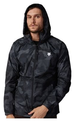 Fox Head Camo Windbreaker Jacket Black